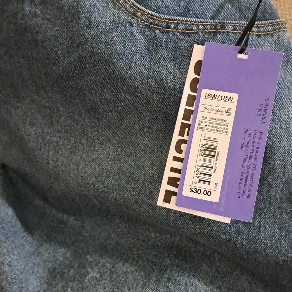 Future Collective NWTs Asymmetrical Mini Denim Skirt
